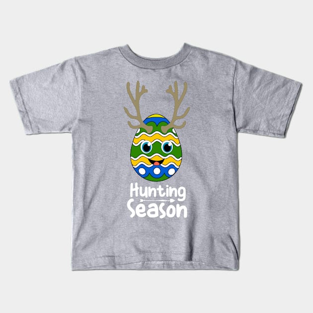 Colorful Easter Deer Kids T-Shirt by FamiLane